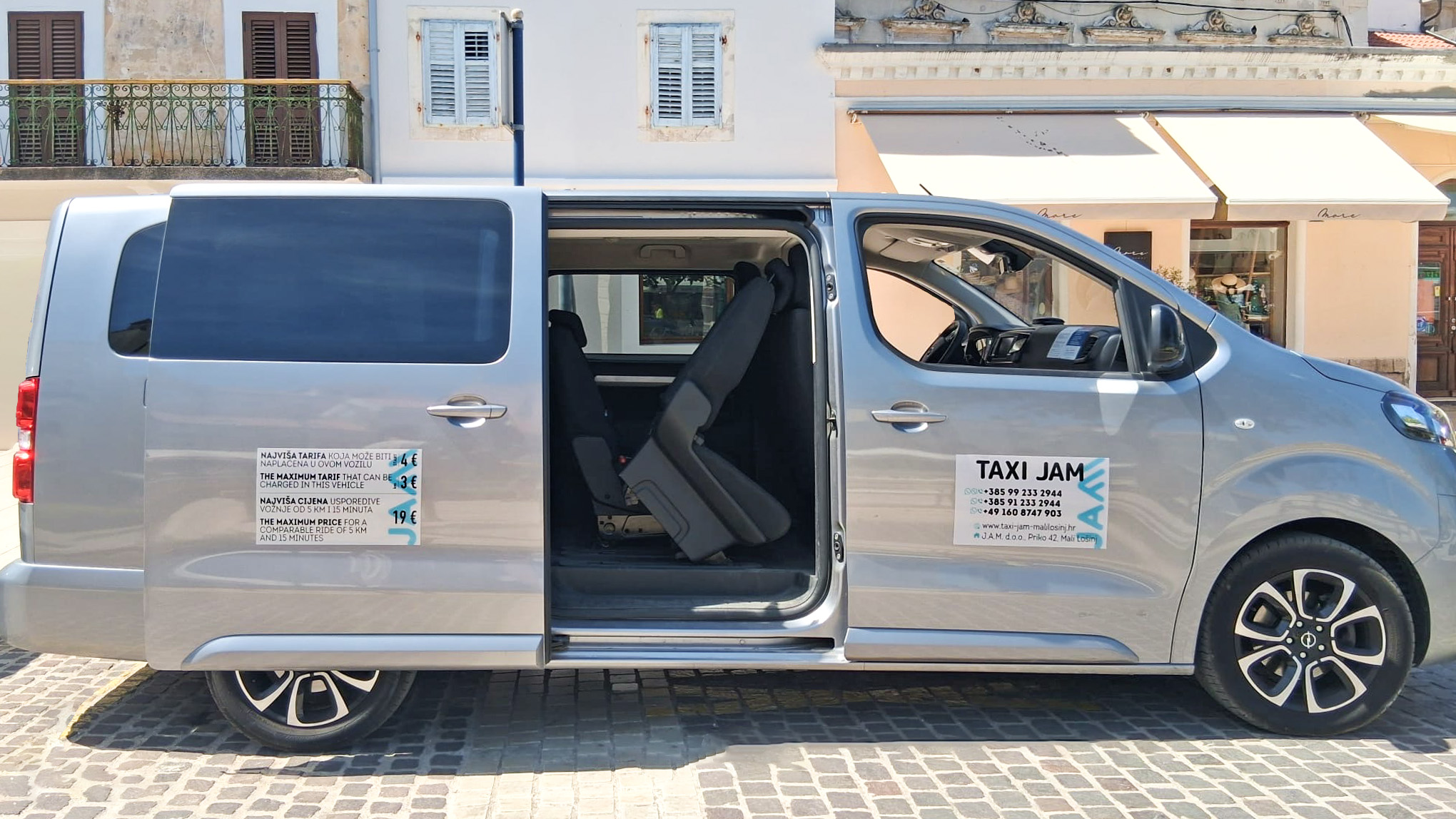 Taxi JAM kombi vozilo Zafira, Mali Lošinj
